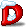 Red "D"